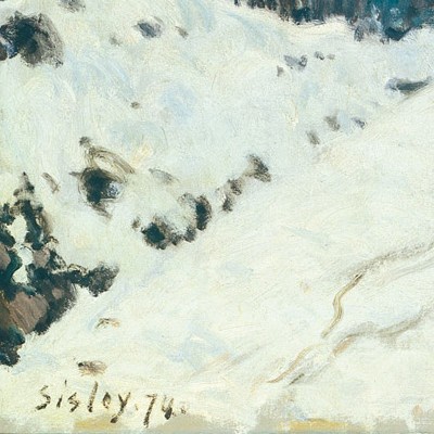 PAYSAGE D’HIVER A LOUVECIENNES signature